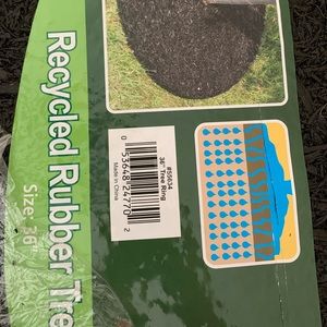 Brand new in box 36 inch recycled rubber tree ring